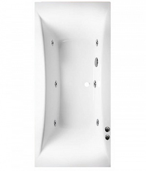 Ванна Alpen Luna 170x75 с гидромассажем