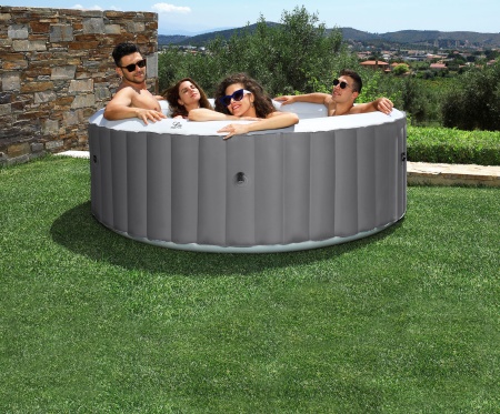 MSpa LR062U-GR СПА-бассейн 204х70см "Pebble" 930л, круглый, аэромассаж